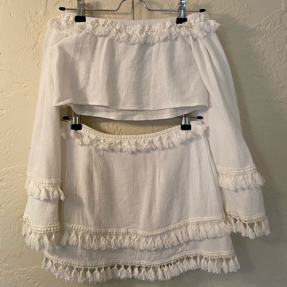 Skylar & Madison Boutique White Two Piece Set